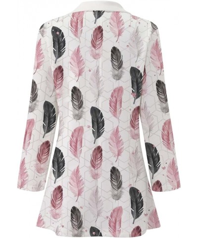 Womens 3/4 Sleeve Blazer Open Front Cardigan Jacket Work Office Blazer,Loose Boyfriend Blazers Suit for Women Qr38pink $13.86...