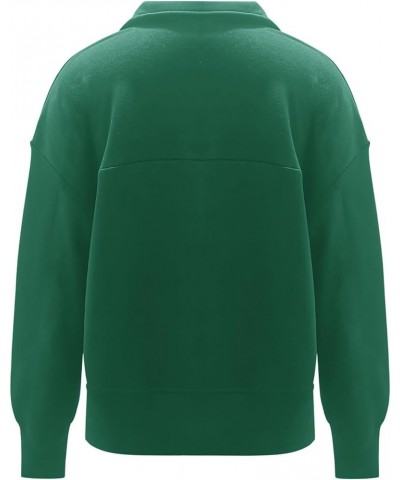 Women's Usa Sweatshirt 1/4 Zipper O-Neck Pullover Tops Star Print Long Sleeve Shirt Summer Fall Blouse X3green $9.43 Activewear