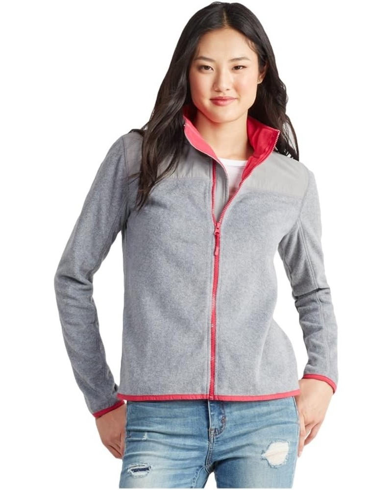 Womens Solid Full-Zip Fleece Jacket 053 $11.21 Jackets