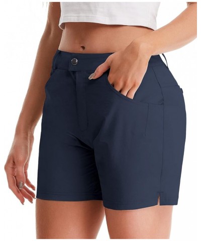 Women's Golf Hiking Shorts 4-5" Quick Dry Athletic Casual Summer Outdoor Waterproof Ladies Shorts with 4 Pockets Navy $12.50 ...