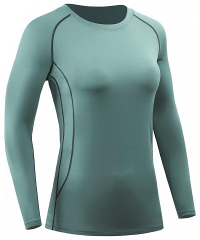 Women's 3 Pack Running Compression Long Sleeve T Shirt 3 Pack: 121, Black,purple,dark Green $18.04 Activewear