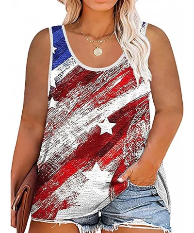 Plus Size We The People 1776 Tank Tops for Women Vintage American Flag Graphic Tees 4th of July Patriotic Shirt Multicolor 2 ...