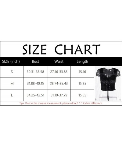 Black Gothic Summer Cropped T-Shirts Fashion Short Sleeve Halter T Shirts for Girls Women 06-goth Dark $12.71 T-Shirts