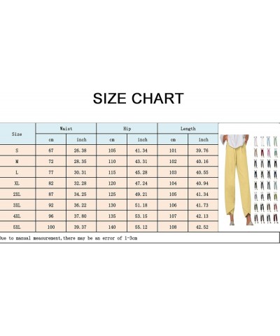 Cotton Linen Casual Summer Capri Pants Printed Cropped Comfy Baggy Trousers with Pockets Palazzo Lounge Pants A04 Blue1 $5.12...