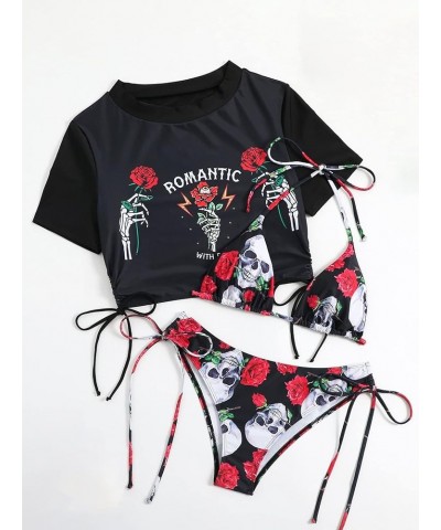 womens Soft Skeleton & Letter Print $15.75 Lingerie