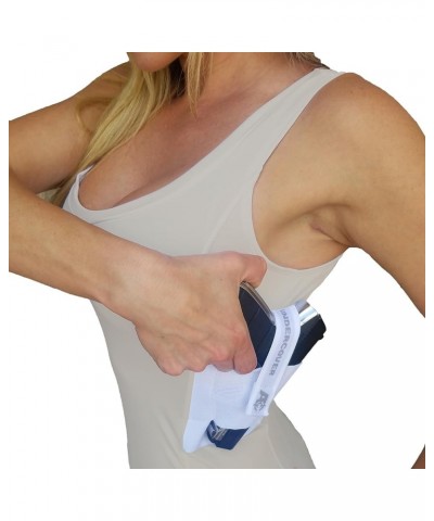 Women's Concealed Carry Tank Top - Secure Undershirt Gun Holster - Tactical & Everyday Use - (S-XL) - X-Large Beige $17.33 Ac...