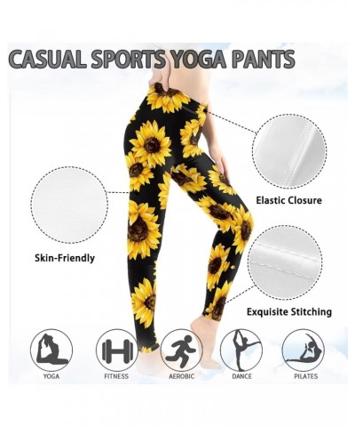 Hawaii Floral Women's Long Leggings, Van Gogh Art High Waist Workout Tight, Cute Girl Stretchy Soft Tights Plus Size Leaf Tex...