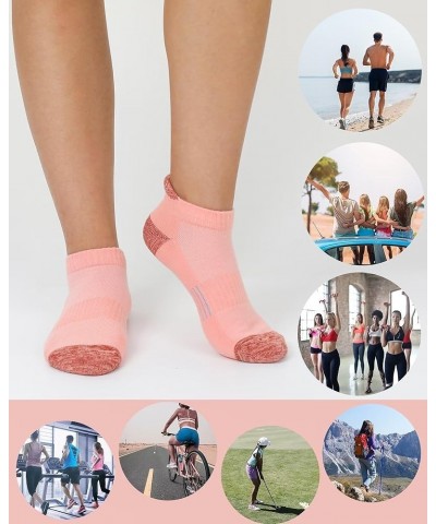 Athletic Ankle Socks for Women Cushioned Low Cut Running Sports Socks (6 Pairs) 6 Pairs Colorful $11.00 Activewear