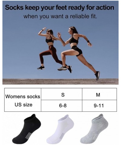Athletic Ankle Socks for Women Cushioned Low Cut Running Sports Socks (6 Pairs) 6 Pairs Colorful $11.00 Activewear