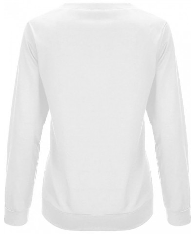 Christmas Shirts for Women Fall Winter Casual Crewneck Sweatshirt Cute Graphic Long Sleeve Oversized Pullover Top J-white $14...