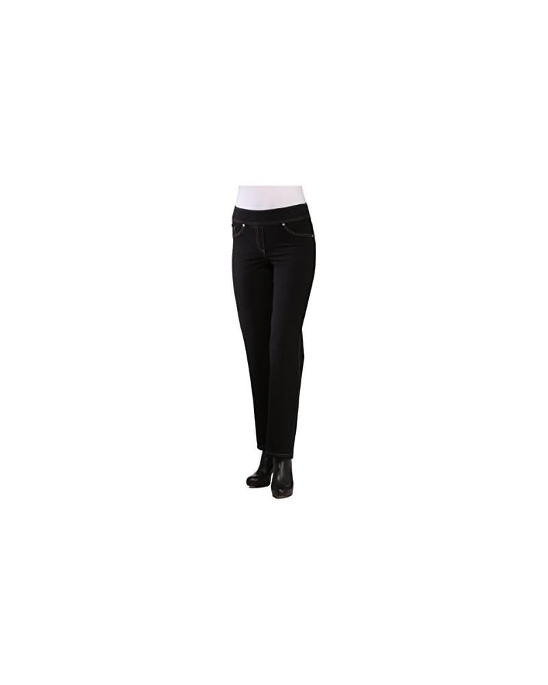 Nygard Women's Petite Slims Indigo Straight Leg Black $16.19 Pants