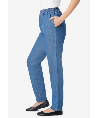 Women's Plus Size Petite Stretch Cotton Legging Chocolate $20.83 Leggings