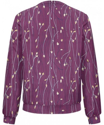 Winter Coats for Women Winter Coat Zip Up Cropped Fashion Outerwear Casual Quilted Jackets Pockets Parka Jacket 1-purple $10....