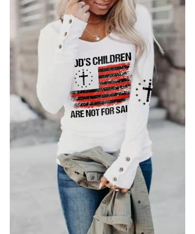 God's Children are not for Sale Shirt Plus Size Tops Women Faith Shirts Christian Inspirational Tshirt Cross Tee White $13.29...