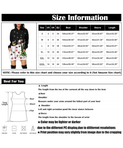 Christmas Tunic Tops for Women Crewneck Long Sleeve Loose Tunic Shirt Dress Fall Tops with Pockets 021 Red $11.22 Tops