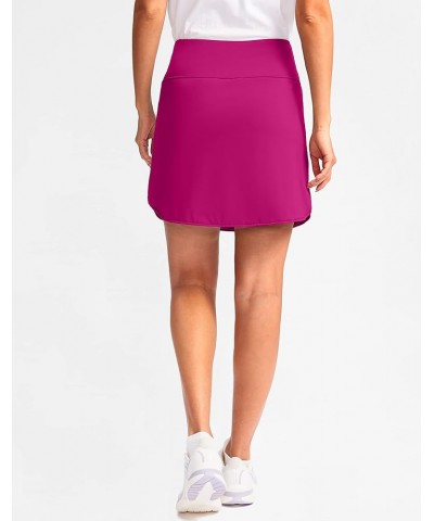 High Waisted Golf Skirts Tennis Skirt Zipper Pockets Athletic Skorts Skirts for Women Running Workout Rose $17.84 Skorts