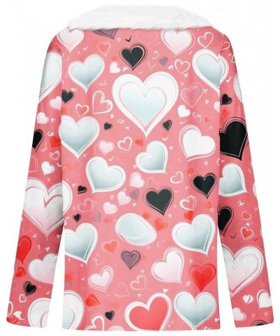 Sexy Tops for Women, Valentines Day Sweater Women Heart Shirts Blouses Long Sleeve Dressy Casual Fall Clothes Trendy 1-pink $...