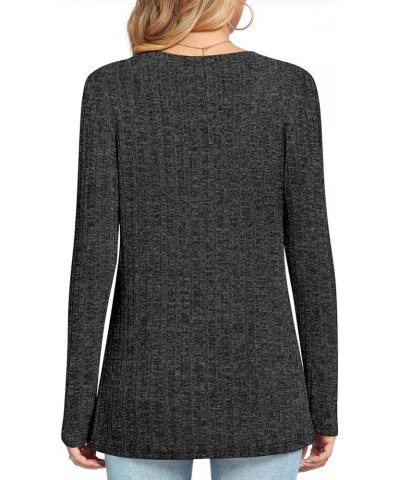 2024 Women's Fall Winter Tunic Tops Long Sleeve Casual T-Shirts Soft Comfy Elastic Shirt Tee Loose Basic Blouse Black $10.50 ...