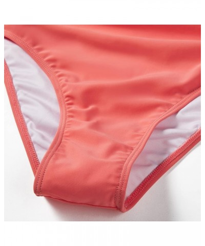Women Sexy Halter 1 Piece Swimsuit Slimming Tummy Control Bathing Suits 1 Coral Pink $20.99 Swimsuits