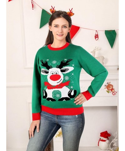 Unisex Ugly Sweater Christmas Women Men Holiday Knit Pullover Matching Ugly Christmas Sweater for Men Women Kids Kids Green $...