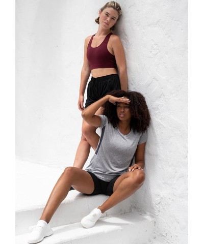 5 Pack: Women's Dry Fit Tech Stretch Short-Sleeve Crew Neck Athletic T-Shirt (Available in Plus Size) Regular Size Set 1 $22....