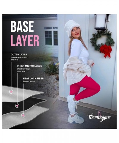 Long Johns for Women - Thermal Leggings for Women, Fleece Lined Thermal Underwear Bottoms Pink $10.78 Underwear