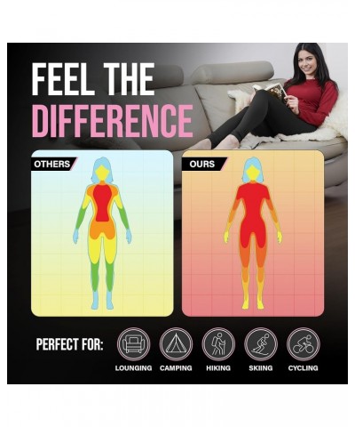 Long Johns for Women - Thermal Leggings for Women, Fleece Lined Thermal Underwear Bottoms Pink $10.78 Underwear