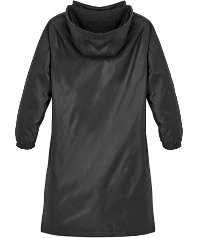 Womens Rain Jacket with Hood - Long Raincoat, Womens Coat Storm Jacket - Black, 2X $30.36 Coats