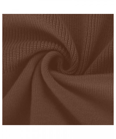 Skirt Sets Women 2 Piece Outfits Turtleneck Knitted Solid Pullover Sweater Stretchy High Waitst Midi Skirt Set S-3Xl 2 a Khak...