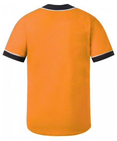 Unisex Baseball Jersey for 90s Theme Birthday Party Pp001-23 Orange $8.98 Tops