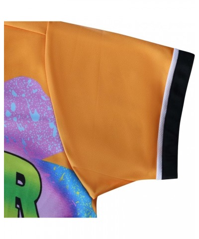 Unisex Baseball Jersey for 90s Theme Birthday Party Pp001-23 Orange $8.98 Tops
