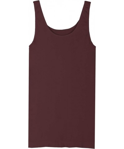 Women Seamless Basic Jersey Tank Top, Made in U.S.A, One Size Decadent Choco 1 $24.75 Tanks