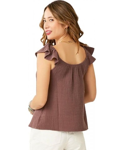 Women's Corrine Top Dark Fawn Small $12.18 Swimsuits