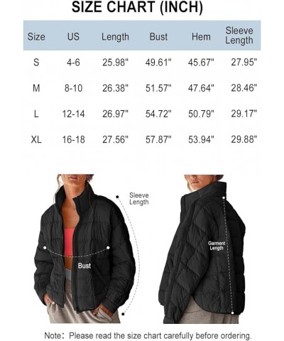 Women's Lightweight Oversized Long Sleeve Zip Water Resistant Packable Puffer Jacket Warm Short Winter Coat Sky Blue $32.47 J...