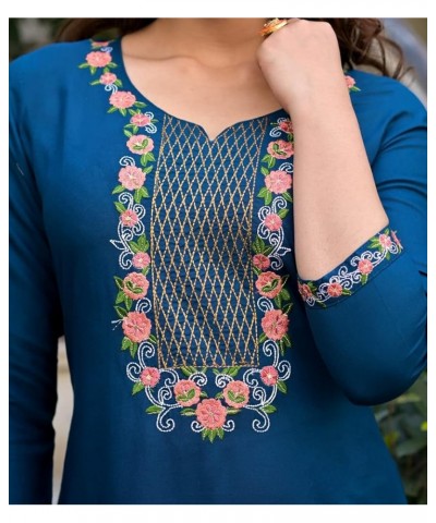Fashion Ready to Wear Indian Pakistani Party Wear Regular Wear Kurta Pant Set Suit for Women kurta set for women 5xl $26.09 S...
