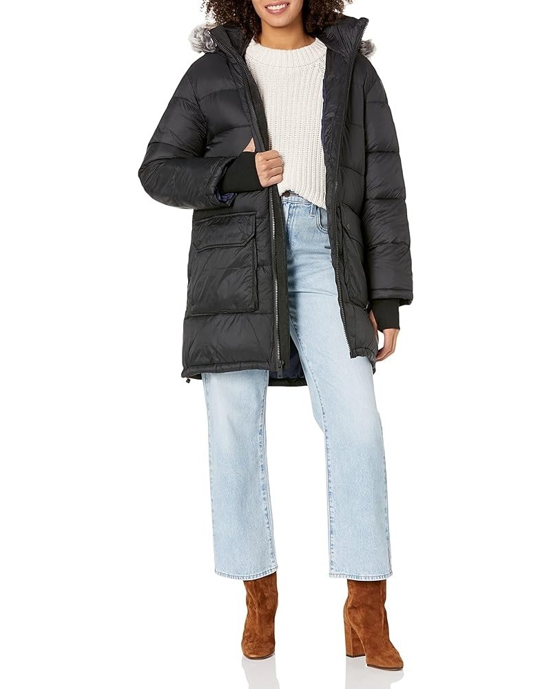 Women's Ozzy Mid-Length Puffer Jacket Black $80.79 Jackets