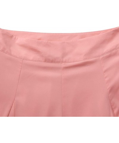 Womens Flowy Culottes Pants High Waist Gaucho Pants Pleated Wide Leg Palazzo Pants Boho Summer Beach Outfits 2023 Pink 3 $8.3...