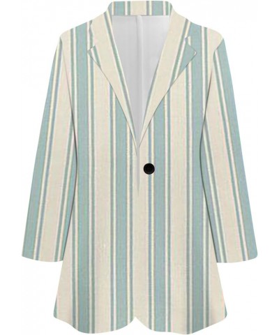 Women's Blazer 2023 Ball Gown Oversized Overcoat for Women Winter Long Sleeve with Designs Polyester Overcoat 03-light Blue $...