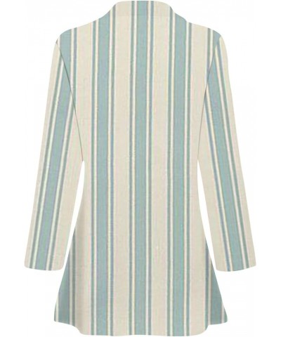 Women's Blazer 2023 Ball Gown Oversized Overcoat for Women Winter Long Sleeve with Designs Polyester Overcoat 03-light Blue $...