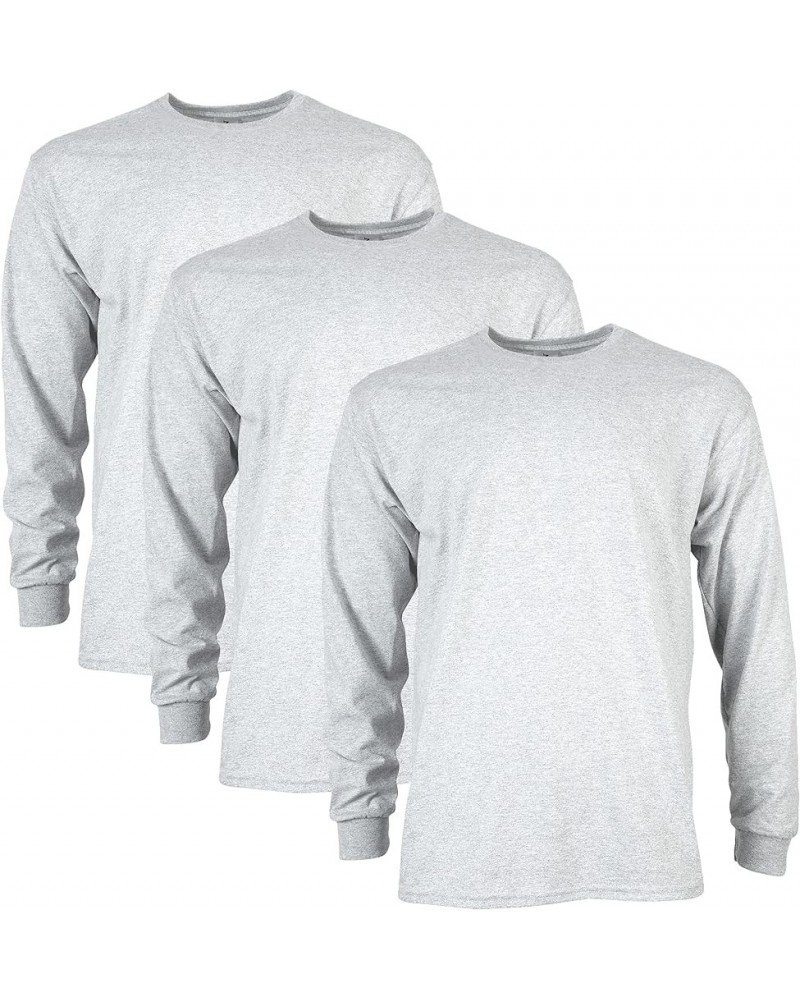Adult Ultra Cotton Long Sleeve T-Shirt, Style G2400, Multipack 3 Ash Grey (3-pack) $8.40 T-Shirts