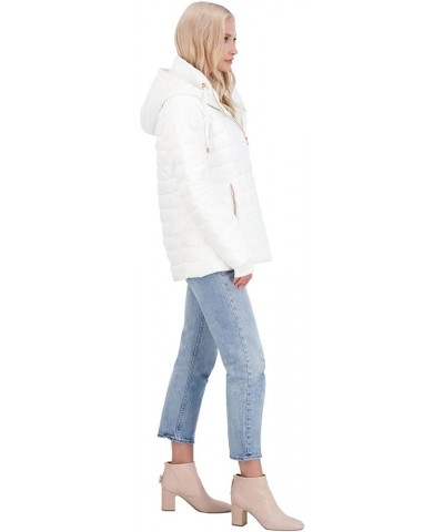 Women's Quilted Packable Lightweight Puffer Coat White $19.13 Jackets