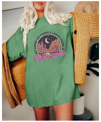 Women's Oversized T Shirts Neon Moon Shirts Classic Country Cowgirl T-Shirt Music Vintage Graphic Tee Tops Green $11.00 T-Shirts