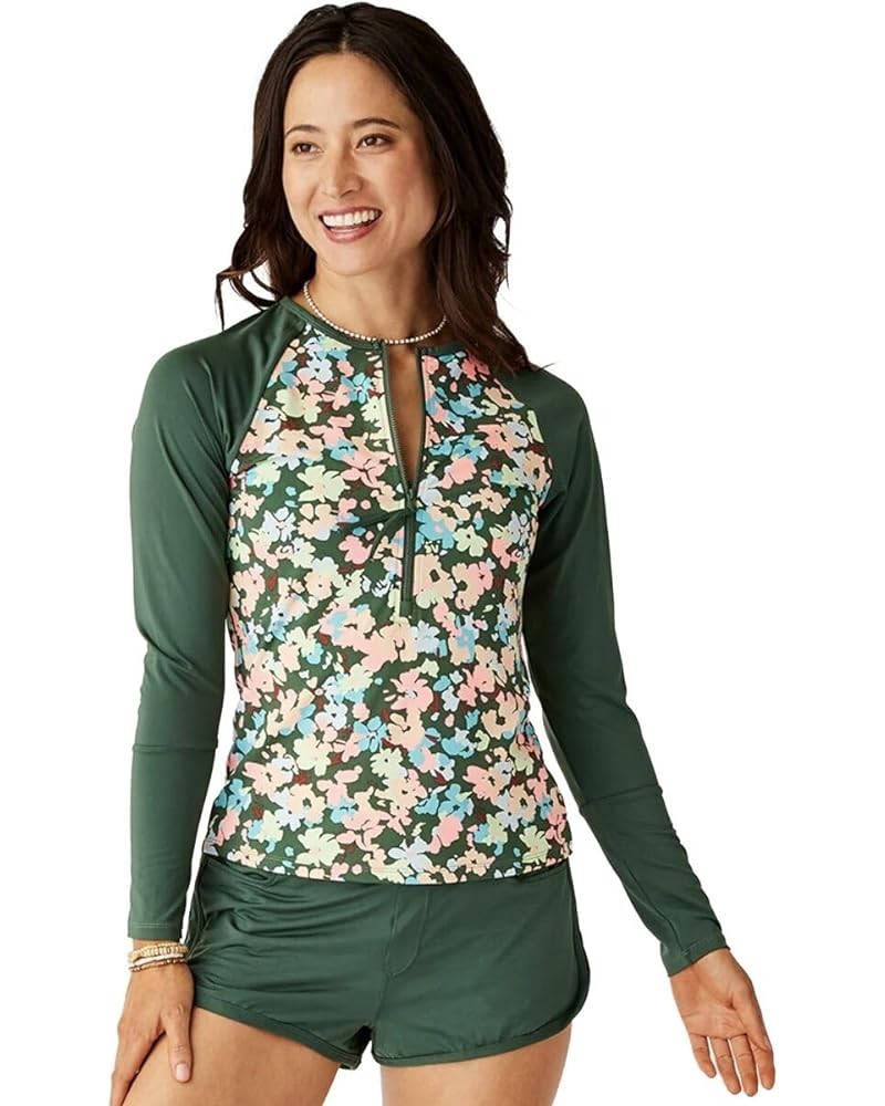 Women's Kona Rashguard Wildflower W. Cilantro $29.67 Swimsuits