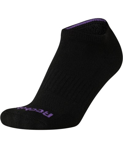Women's No Show Athletic Breathable Low Cut Cushioned Socks (12 Pack) Solid Black $13.99 Activewear
