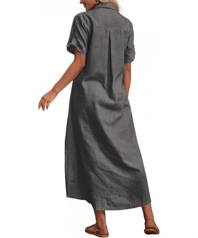 Women Denim Dress Casual Jean Dress for Summer 52 Black $22.07 Dresses
