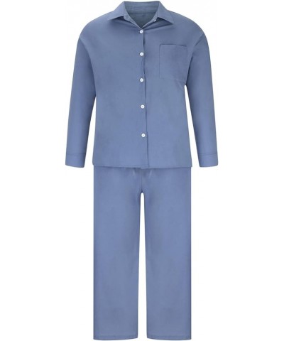 Womens 2 Piece Cotton Linen Beach Outfits Plus Size Button Down Blouses and Long Pants Suits Dressy Business Work Set Hot Sal...
