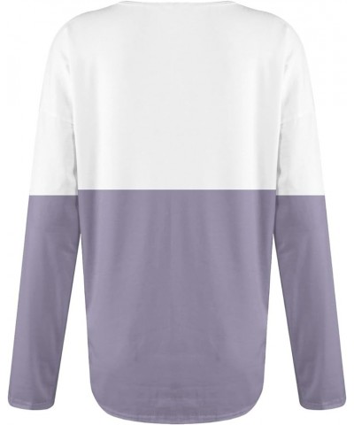 1/4 Zip Pullover Womens Long Sleeve Half Zip Pullover Sweatshirts Plus Size Zip Up Hoodies Outfits Y2K Clothes 4-purple $11.6...