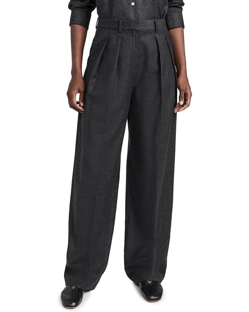 Women's Double Pleat Pants New Charcoal Melange $49.66 Pants