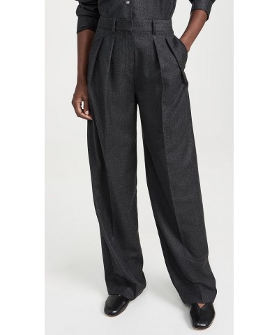 Women's Double Pleat Pants New Charcoal Melange $49.66 Pants