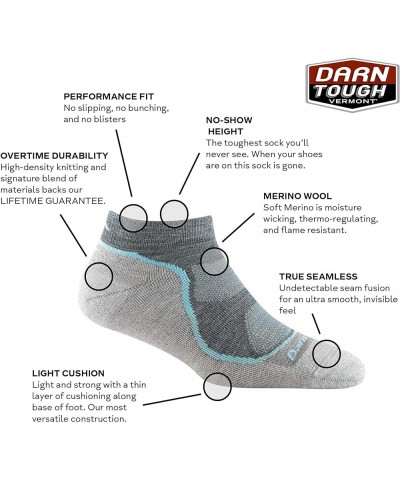 Women's Light Hiker No Show Lightweight with Cushion Marine $10.78 Activewear